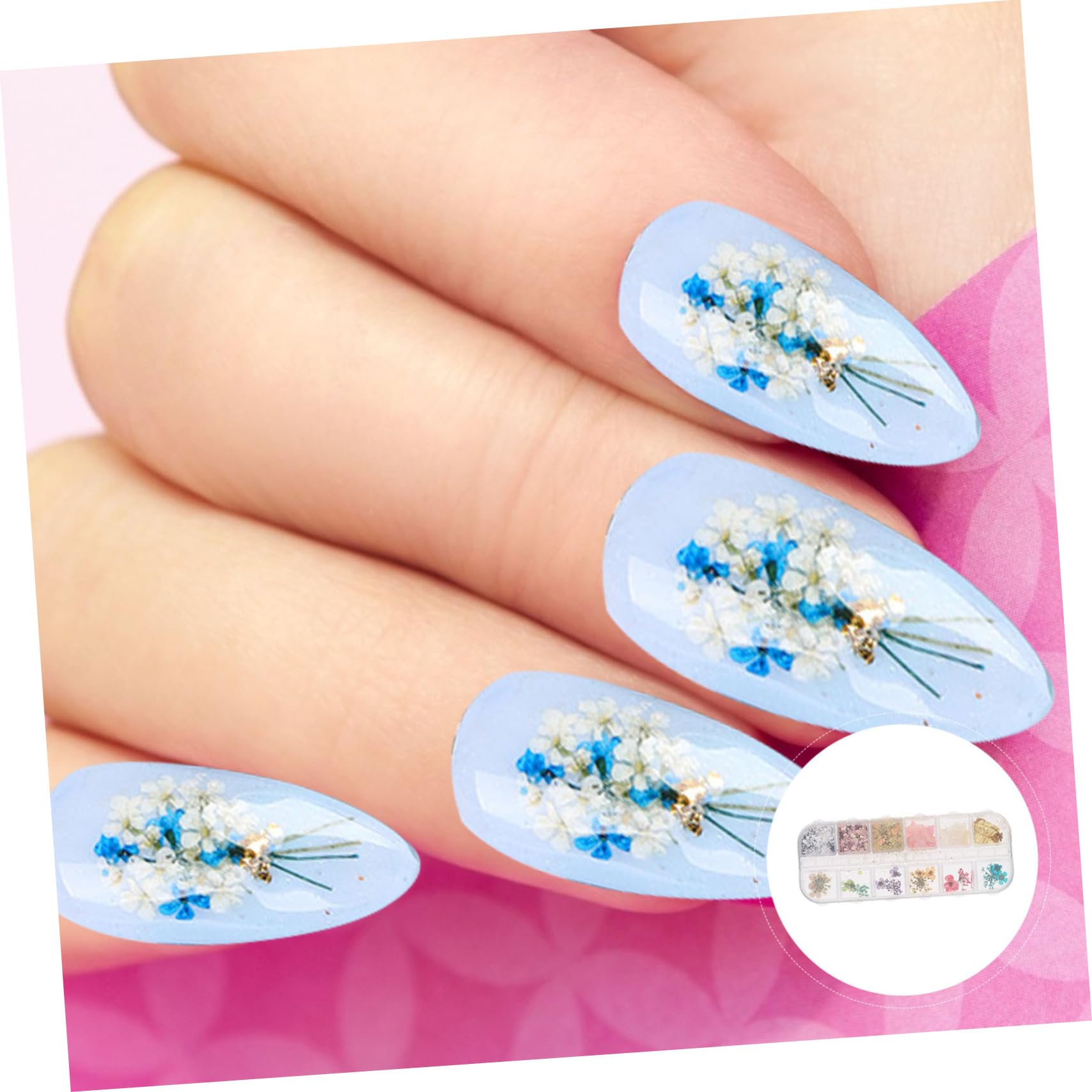 Amazon.co.jp: TOVINANNA ボックス1個 ドライフラワー ダイヤモンド